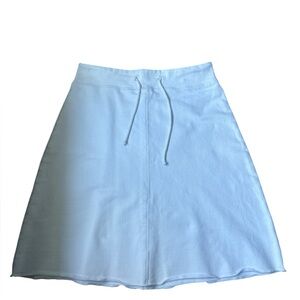 Crown Blue Midi A-Line Skirt for Casual Resort Wear